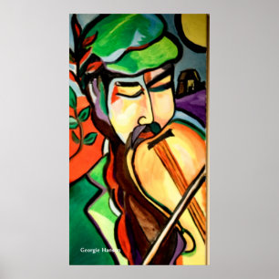 Den hebreiska Spelmannen av Georgie Hanson Poster