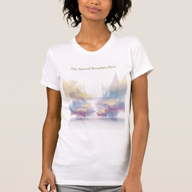 Den Heliga Andas Här Minimal Andlig Konst T Shirt (Framsida)