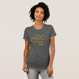 Den heliga anden är du den välkommna här kriste t shirt