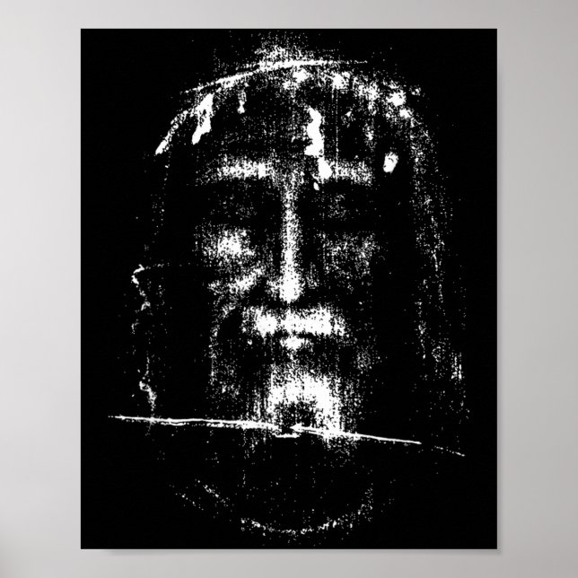 Den Heliga Ansiktet Turin Törneslind Jesus Kristus Poster (Framsidan)