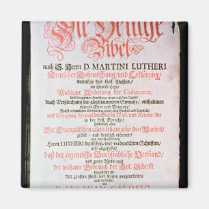 Den heliga bibeln, Vol. I. 1681 Magnet