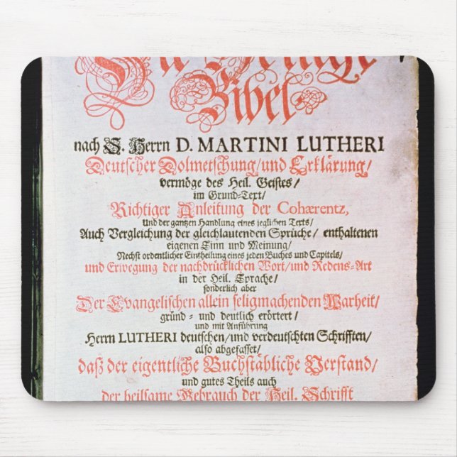 Den heliga bibeln, Vol. I. 1681 Musmatta (Framsidan)