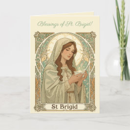 Den heliga Brigid - mejeriarbetarnas skyddshelgon Kort