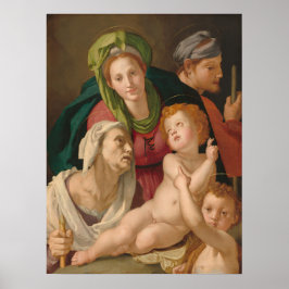 Den heliga familjen - Agnolo Bronzino Fint konsttr Poster