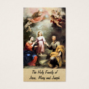 Den heliga familjen av Jesus, Mary och Joseph Visitkort