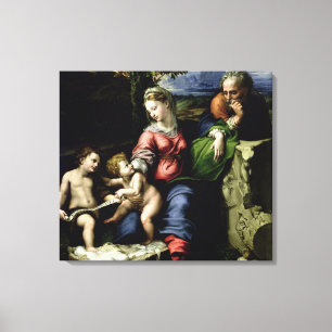 Den heliga familjen av Oakträd, c.1518 Canvastryck