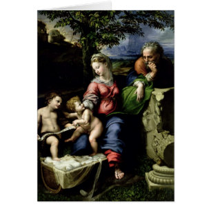 Den heliga familjen av Oakträd, c.1518 Hälsningskort