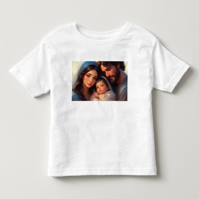 Den Heliga Familjen Barn T-shirt (Framsida)