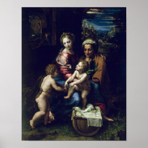 Den heliga familjen c.1518 poster