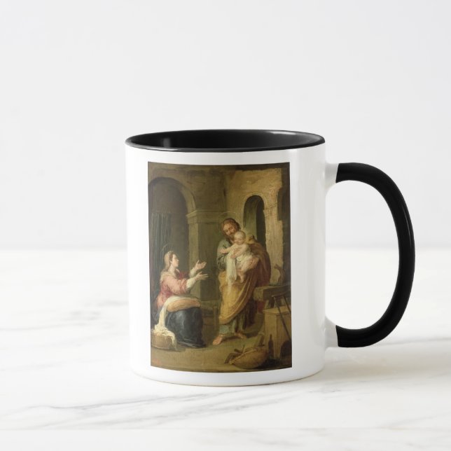 Den heliga familjen, c.1660-70 mugg (Höger)