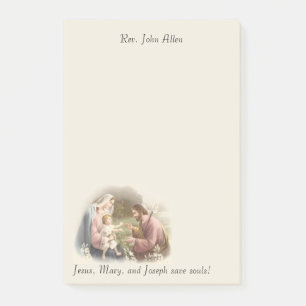 Den heliga familjen Jesus Mary St Joseph Post-it Block