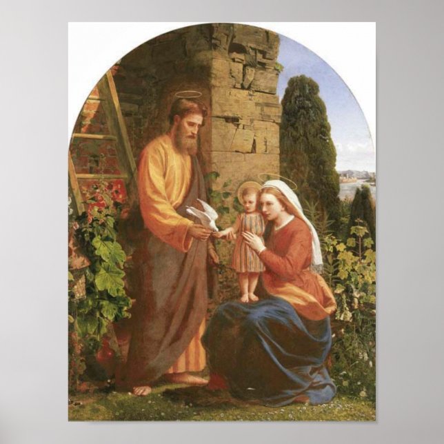 Den heliga familjen, Jesus & mor Mary & st. Josef Poster (Framsidan)