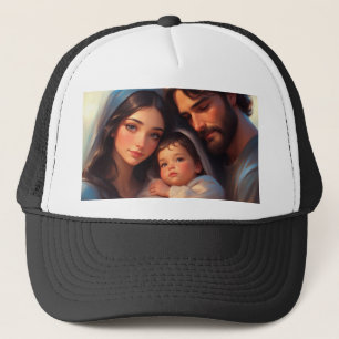 Den Heliga Familjen Lastbilschaufför Hatt Keps