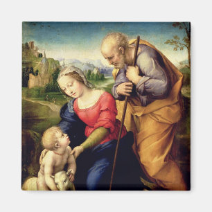 Den heliga familjen med en Lamb, 1507 Magnet