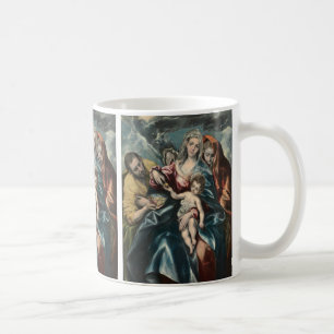 Den heliga familjen med Maria Magdalena av El Grec Kaffemugg