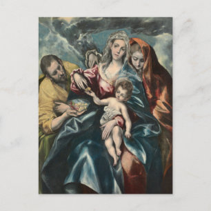 Den heliga familjen med Maria Magdalena av El Grec Vykort