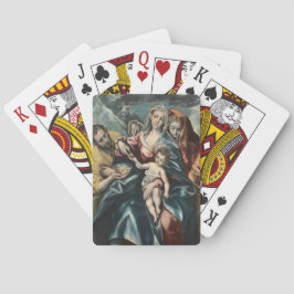 Den heliga familjen med Mary Magdalen El Greco Casinokort