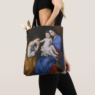 Den heliga familjen med Saints Anne och Catherine Tygkasse