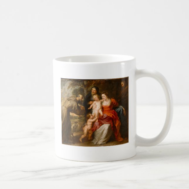 Den heliga familjen med Saints Kaffemugg (Höger)