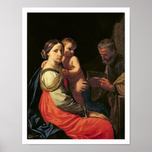 Den heliga familjen (olja på kanfas) 2 poster