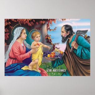 Den heliga familjen poster