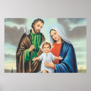 Den heliga familjen poster
