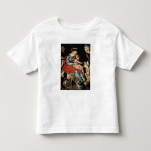 Den heliga familjen runt om en avfyra, c.1532-33 tee