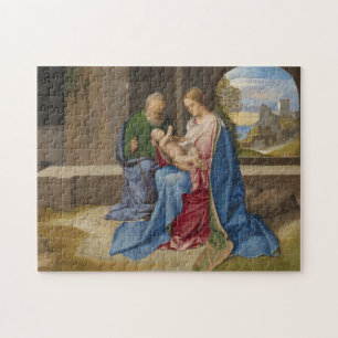 Den heliga familjen vid Giorgione Pussel