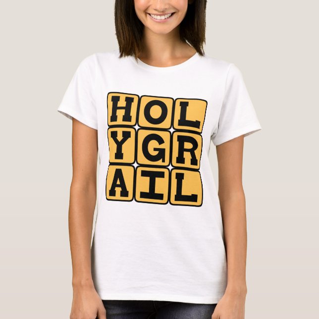 Den Heliga Graal, Bägare Från Sista Måltiden T Shirt (Framsida)