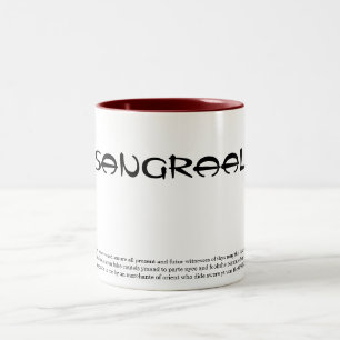 DEN HELIGA GRALEN Två-Tonad MUGG