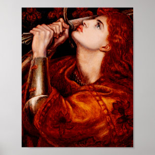Den heliga Jeanne d'Arc Frankrikes beskyddare Poster
