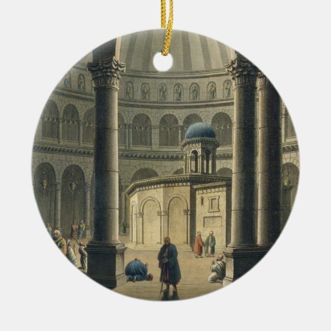 Den heliga sepulchren, pub. vid William watt 1806 Julgransprydnad Keramik (Framsidan)