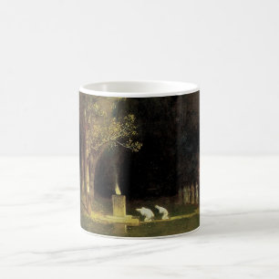 Den heliga skogen av Arnold Böcklin, Vintage Art Kaffemugg