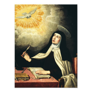 Den heliga Teresa av Avila Eldens mystiker Konst Fototryck