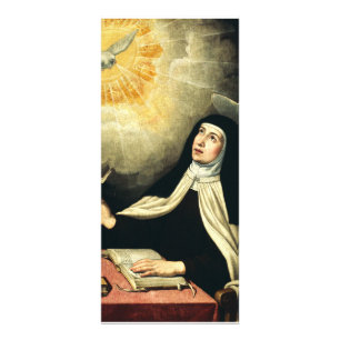 Den heliga Teresa av Avila Eldens mystiker Konst Reklamkort