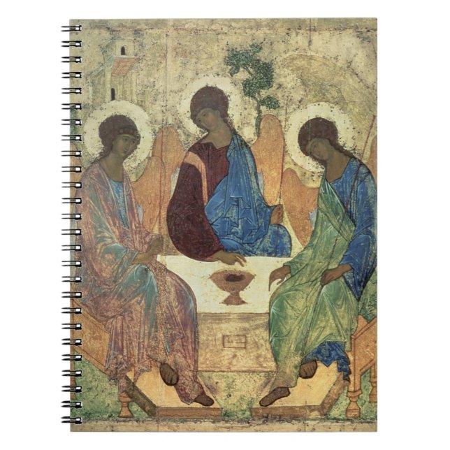 Den heliga trinityen, 1420s (tempera på panel) anteckningsbok (Framsidan)
