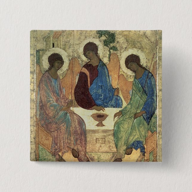 Den heliga trinityen, 1420s (tempera på panel) knapp (Framsida)