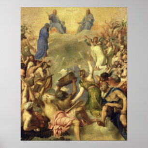 Den heliga trinityen, 1553/54 (olja på kanfas) poster