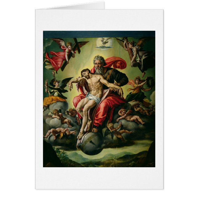 Den heliga trinityen hälsningskort (Framsidan)