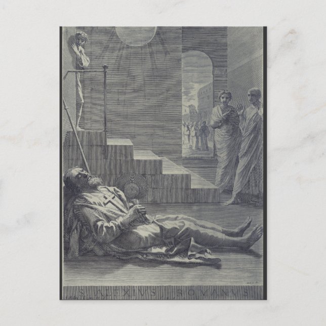 Den helige Alexius av Rom Helig Ödmjukhet Konst Vykort (Framsida)