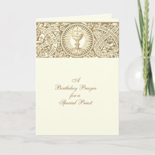 Den helige bönan Eucharist Latin Prayer för präst Kort