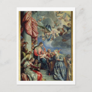 Den helige Catherine Mystic Giftermål Vykort