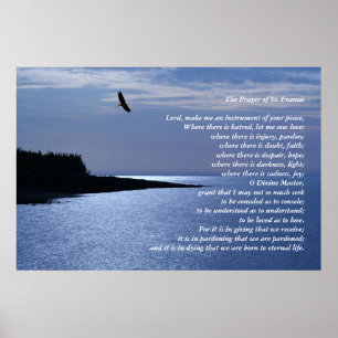 Den helige Francis Prayer Poster