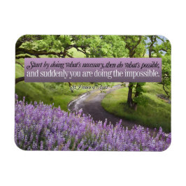 Den helige Franciskus av Assisi-inspirationsoffert Magnet