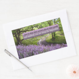 Den helige Franciskus av Assisi-inspirationsoffert Rektangulärt Klistermärke