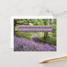 Den helige Franciskus av Assisi-inspirationsoffert Vykort