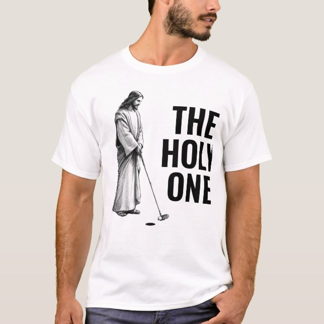 Den Helige - Golfande Jesus T Shirt (Framsida)