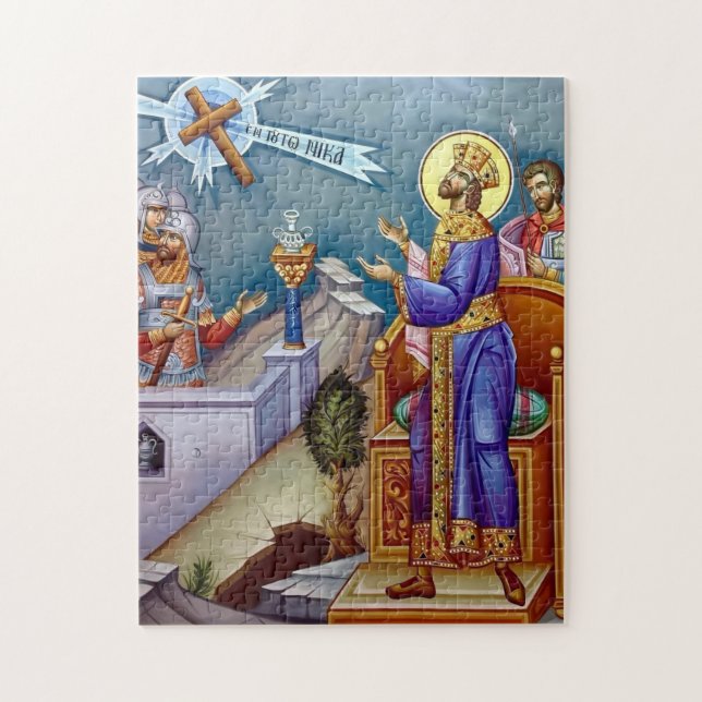 Den helige Konstantin Ortodox ikon Pussel (Vertikal)