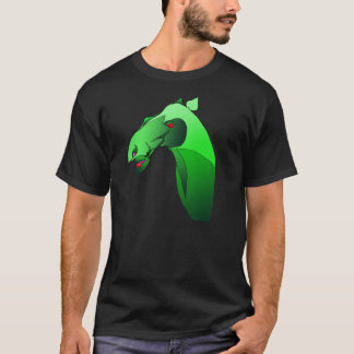 Den Heliodor T-tröja - grön hästdemon - bekläda Tee