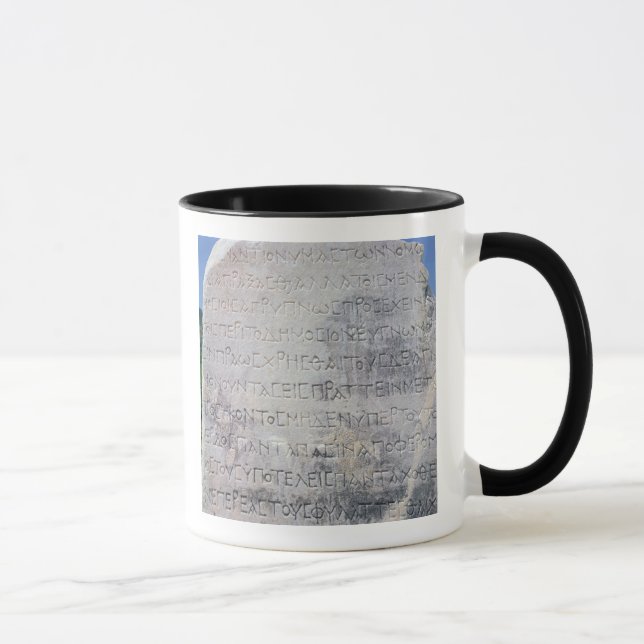 Den Hellenistic epigraphstenen, grundar i Ephesus Mugg (Höger)
